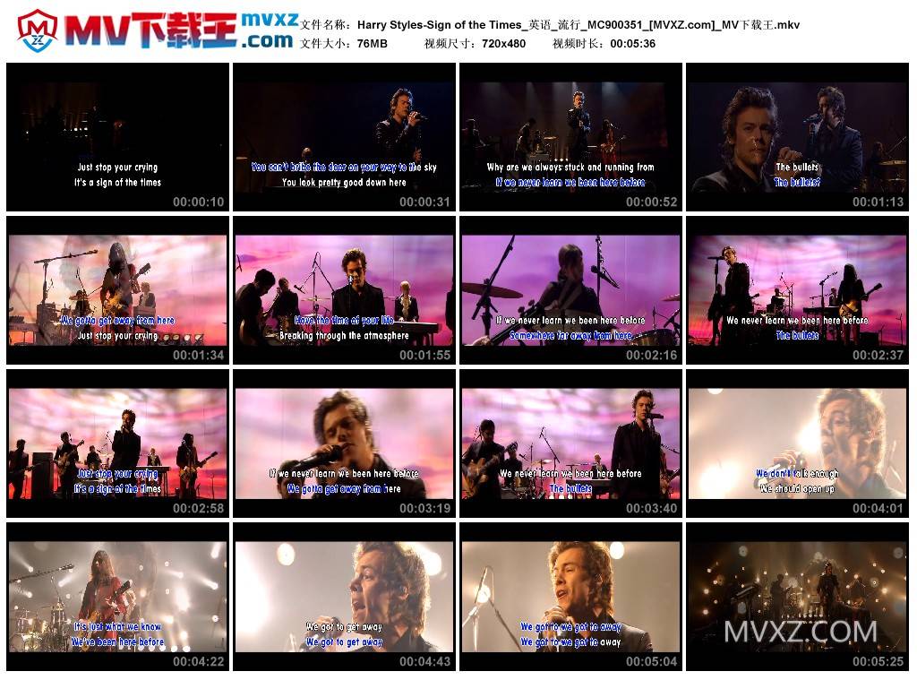 Harry Styles-Sign of the Times_英语_流行_MC900351